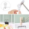 imageSONGMICS Wall Grid for Photo Metal Wall Grid Panel DIY Wire Photo Hanging Display Set of 2 with S Hook Clip Hemp Cord 165 x 122 Inches Black ULPP01HWhite