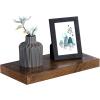 imageVASAGLE Wall Shelf Vintage Floating Shelf 157 inch Hanging Shelves Wall Mounted for Photos Decorations Rustic Brown ULWS24BXRustic Brown