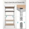 imageSONGMICS 5Tier Storage Shelves Load 2310 lb Set of 2 Garage Storage Boltless Assembly Adjustable Shelving Unit 118 x 295 x 591 Inches for Study Shed Basement Silver UGLR300E02Silver