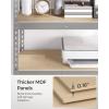 imageSONGMICS 5Tier Storage Shelves Load 2310 lb Set of 2 Garage Storage Boltless Assembly Adjustable Shelving Unit 118 x 295 x 591 Inches for Study Shed Basement Silver UGLR300E02Silver