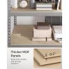 imageSONGMICS 5Tier Storage Shelves Load 2310 lb Set of 2 Garage Storage Boltless Assembly Adjustable Shelving Unit 118 x 295 x 591 Inches for Study Shed Basement Silver UGLR300E02Silver