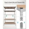 imageSONGMICS 5Tier Storage Shelves Load 2310 lb Set of 2 Garage Storage Boltless Assembly Adjustable Shelving Unit 118 x 295 x 591 Inches for Study Shed Basement Silver UGLR300E02Silver