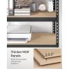imageSONGMICS 5Tier Storage Shelves Load 2310 lb Set of 2 Garage Storage Boltless Assembly Adjustable Shelving Unit 118 x 295 x 591 Inches for Study Shed Basement Silver UGLR300E02Black