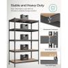 imageSONGMICS 5Tier Storage Shelves Load 2310 lb Set of 2 Garage Storage Boltless Assembly Adjustable Shelving Unit 118 x 295 x 591 Inches for Study Shed Basement Silver UGLR300E02Grey