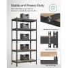 imageSONGMICS 5Tier Storage Shelves Load 2310 lb Set of 2 Garage Storage Boltless Assembly Adjustable Shelving Unit 118 x 295 x 591 Inches for Study Shed Basement Silver UGLR300E02Black