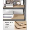 imageSONGMICS 5Tier Storage Shelves Load 2310 lb Set of 2 Garage Storage Boltless Assembly Adjustable Shelving Unit 118 x 295 x 591 Inches for Study Shed Basement Silver UGLR300E02Grey
