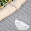 imageSONGMICS Hammock Quilted Hammock with Curved Bamboo Spreaders Pillow 787 x 551 Inches Portable Padded Hammock Holds up to 495 lbampnbspGray and Beige Rhombus UGDC034G02Gray  Beige