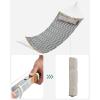 imageSONGMICS Hammock Quilted Hammock with Curved Bamboo Spreaders Pillow 787 x 551 Inches Portable Padded Hammock Holds up to 495 lbampnbspGray and Beige Rhombus UGDC034G02Gray  Beige Rhombus