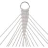 imageSONGMICS Hammock Quilted Hammock with Curved Bamboo Spreaders Pillow 787 x 551 Inches Portable Padded Hammock Holds up to 495 lbampnbspGray and Beige Rhombus UGDC034G02Cream  Beige