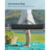 imageSONGMICS Hammock Quilted Hammock with Curved Bamboo Spreaders Pillow 787 x 551 Inches Portable Padded Hammock Holds up to 495 lbampnbspGray and Beige Rhombus UGDC034G02Black  Blue