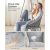 imageSONGMICS Hanging Chair Hammock Chair with Large Thick Cushion Boho Swing Chair for Bedroom Patio Balcony Garden Holds up to 264 lb Accessories Included Dove Gray UGDC042G11Dove Gray