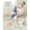 imageSONGMICS Hanging Chair Hammock Chair with Large Thick Cushion Boho Swing Chair for Bedroom Patio Balcony Garden Holds up to 264 lb Accessories Included Dove Gray UGDC042G11Cloud White