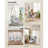 imageSONGMICS Hanging Chair Hammock Chair with Large Thick Cushion Boho Swing Chair for Bedroom Patio Balcony Garden Holds up to 264 lb Accessories Included Dove Gray UGDC042G11Dove Gray