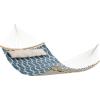 Blue + Beige Rhombus