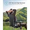 imageSONGMICS 2 Pack Folding Camping Chairs Load 330 lb Cup Holder and High Backrest HeavyDuty Structure for Lawn Garden Fishing TerraceBlack