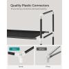 imageSONGMICS 3Tier Shoe Rack Shoe Storage for Hallway Closet Slim and SpaceSaving Metal Frame NonWoven Fabric Shelves Black ULSH053B01