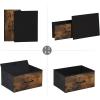 imageSONGMICS Drawer Dresser Closet Storage Dresser Chest of Drawers 8 Fabric Drawers and Metal Frame with Handles Rustic Brown and Black ULTS124B01