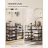imageSONGMICS Shoe Rack 3Tier Shoe Organizer Metal Storage Shelf Upright or Upside Down for 1620 Pairs Stackable for Entryway 118 x 362 x 217 Inches Black ULSA303B02Black