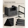 imageSONGMICS Shoe Rack 3Tier Shoe Organizer Metal Storage Shelf Upright or Upside Down for 1620 Pairs Stackable for Entryway 118 x 362 x 217 Inches Black ULSA303B02Black