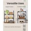 imageSONGMICS Shoe Rack 3Tier Shoe Organizer Metal Storage Shelf Upright or Upside Down for 1620 Pairs Stackable for Entryway 118 x 362 x 217 Inches Black ULSA303B02Black