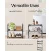 imageSONGMICS Shoe Rack 3Tier Shoe Organizer Metal Storage Shelf Upright or Upside Down for 1620 Pairs Stackable for Entryway 118 x 362 x 217 Inches Black ULSA303B02Black