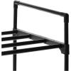 imageSONGMICS Shoe Rack 3Tier Shoe Organizer Metal Storage Shelf Upright or Upside Down for 1620 Pairs Stackable for Entryway 118 x 362 x 217 Inches Black ULSA303B02Black