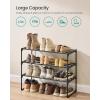 imageSONGMICS Shoe Rack 3Tier Shoe Organizer Metal Storage Shelf Upright or Upside Down for 1620 Pairs Stackable for Entryway 118 x 362 x 217 Inches Black ULSA303B02Black
