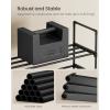 imageSONGMICS Shoe Rack 3Tier Shoe Organizer Metal Storage Shelf Upright or Upside Down for 1620 Pairs Stackable for Entryway 118 x 362 x 217 Inches Black ULSA303B02Black
