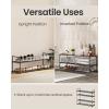 imageSONGMICS Shoe Rack 3Tier Shoe Organizer Metal Storage Shelf Upright or Upside Down for 1620 Pairs Stackable for Entryway 118 x 362 x 217 Inches Black ULSA303B02Black