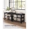 imageSONGMICS Shoe Rack Bench 3Tier Bamboo Shoe Storage Organizer Entryway Bench Holds Up to 286 lb 113 x 276 x 178 Inches for Entryway Bathroom Bedroom Brown ULBS04ZBlack