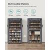 imageSONGMICS Shoe Rack with NonWoven Fabric Cover 9 Tier Storage Shelf for 4050 Pairs of Shoes Entryway Suitable for Sneakers High Heels Flats and Boots Grey RXJ36G01Grey