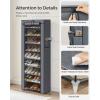 imageSONGMICS Shoe Rack with NonWoven Fabric Cover 9 Tier Storage Shelf for 4050 Pairs of Shoes Entryway Suitable for Sneakers High Heels Flats and Boots Grey RXJ36G01Grey