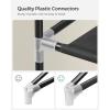 imageSONGMICS Shoe Rack with NonWoven Fabric Cover 9 Tier Storage Shelf for 4050 Pairs of Shoes Entryway Suitable for Sneakers High Heels Flats and Boots Grey RXJ36G01Black