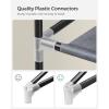 imageSONGMICS Shoe Rack with NonWoven Fabric Cover 9 Tier Storage Shelf for 4050 Pairs of Shoes Entryway Suitable for Sneakers High Heels Flats and Boots Grey RXJ36G01Grey