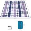 imageSONGMICS Sleeping Bag for Adults Boys and Girls Washed Cotton Liner Backpacking Hiking Camping Warm and Cold Weather 3 Seasons Ultralight Portable Indoor and Outdoor with Compression SackBlue