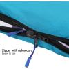 imageSONGMICS Sleeping Bag for Adults Boys and Girls Washed Cotton Liner Backpacking Hiking Camping Warm and Cold Weather 3 Seasons Ultralight Portable Indoor and Outdoor with Compression SackBlue