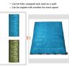 imageSONGMICS Sleeping Bag for Adults Boys and Girls Washed Cotton Liner Backpacking Hiking Camping Warm and Cold Weather 3 Seasons Ultralight Portable Indoor and Outdoor with Compression SackBlue