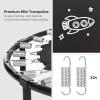 imageSONGMICS Trampoline for Kids 3ft Mini Trampoline with Handlebar Toddler Trampoline for Indoor and Outdoor Max Load 220 lbYellow