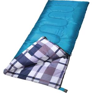 imageSONGMICS Sleeping Bag for Adults Boys and Girls Washed Cotton Liner Backpacking Hiking Camping Warm and Cold Weather 3 Seasons Ultralight Portable Indoor and Outdoor with Compression SackBlue