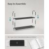 imageSONGMICS 10Tier Shoe Rack Shoe Storage for Hallway Closet Slim and SpaceSaving Metal Frame NonWoven Fabric Shelves Black ULSH11H