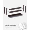 imageSONGMICS Bamboo Shoe Bench 3Tier Shoe Rack Organizer for Entryway Living Room Bench Seat Holds Up to 330 lb 114 x 28 x 193 Inches Brown and Gray ULBS604CGBrown  Gray