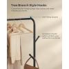 imageSONGMICS Clothes Rack DoubleRod Clothing Rack for Hanging Clothes with Wheels Garment Rack Metal Frame 220 lb Max Total Load 407 Inches Wide Clothes Storage and Display Black UHSR107B01Black