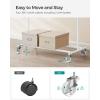 imageSONGMICS Clothes Rack with Wheels HeavyDuty Clothing Rack for Hanging Clothes Portable 177 x 36252 x 636 Inches with Extendable Rail 220 lb Load Capacity White UHSR013W01White