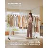 imageSONGMICS Clothes Rack with Wheels HeavyDuty Garment Rack with Extendable Hanging Rod 243 lb Load Capacity 177 x 63787 x 641 Inches ChromePlated Silver UHSR176E01Silver