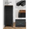 imageSONGMICS Dresser for Bedroom Storage Organizer Unit with 5 Fabric Drawers Chest of Drawers Steel Frame for Living Room Entryway Rustic Brown and Black ULTS215B01Rustic Brown  Black