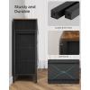 imageSONGMICS Dresser for Bedroom Storage Organizer Unit with 5 Fabric Drawers Chest of Drawers Steel Frame for Living Room Entryway Rustic Brown and Black ULTS215B01Rustic Brown  Black