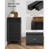 imageSONGMICS Dresser for Bedroom Storage Organizer Unit with 5 Fabric Drawers Chest of Drawers Steel Frame for Living Room Entryway Rustic Brown and Black ULTS215B01Rustic Brown  Black