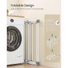 imageSONGMICS Foldable Clothes Drying Rack Laundry Drying Rack Clothes Airer Steel Frame 146 x 366 x 532 Inches Easy Assembly Indoor Outdoor Use Pearl White ULLR771W01White