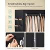 imageSONGMICS Portable Closet Wardrobe Closet Organizer with Cover 4 Hanging Rods and Shelves 4 Side Pockets 669 x 177 x 657 Inches Large Capacity for Bedroom Living Room Ink Black URYG094B02Ink Black