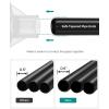 imageSONGMICS Portable Closet Wardrobe Closet Organizer with Cover 4 Hanging Rods and Shelves 4 Side Pockets 669 x 177 x 657 Inches Large Capacity for Bedroom Living Room Ink Black URYG094B02Grey